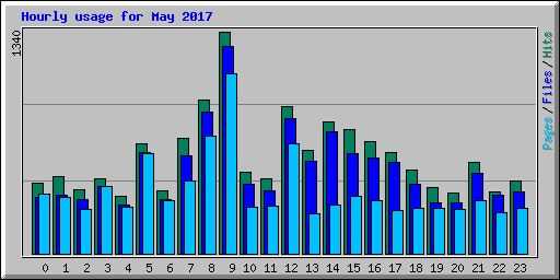 Hourly usage for May 2017