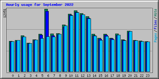 Hourly usage for September 2022