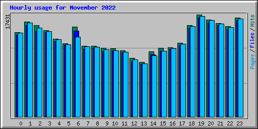 Hourly usage for November 2022