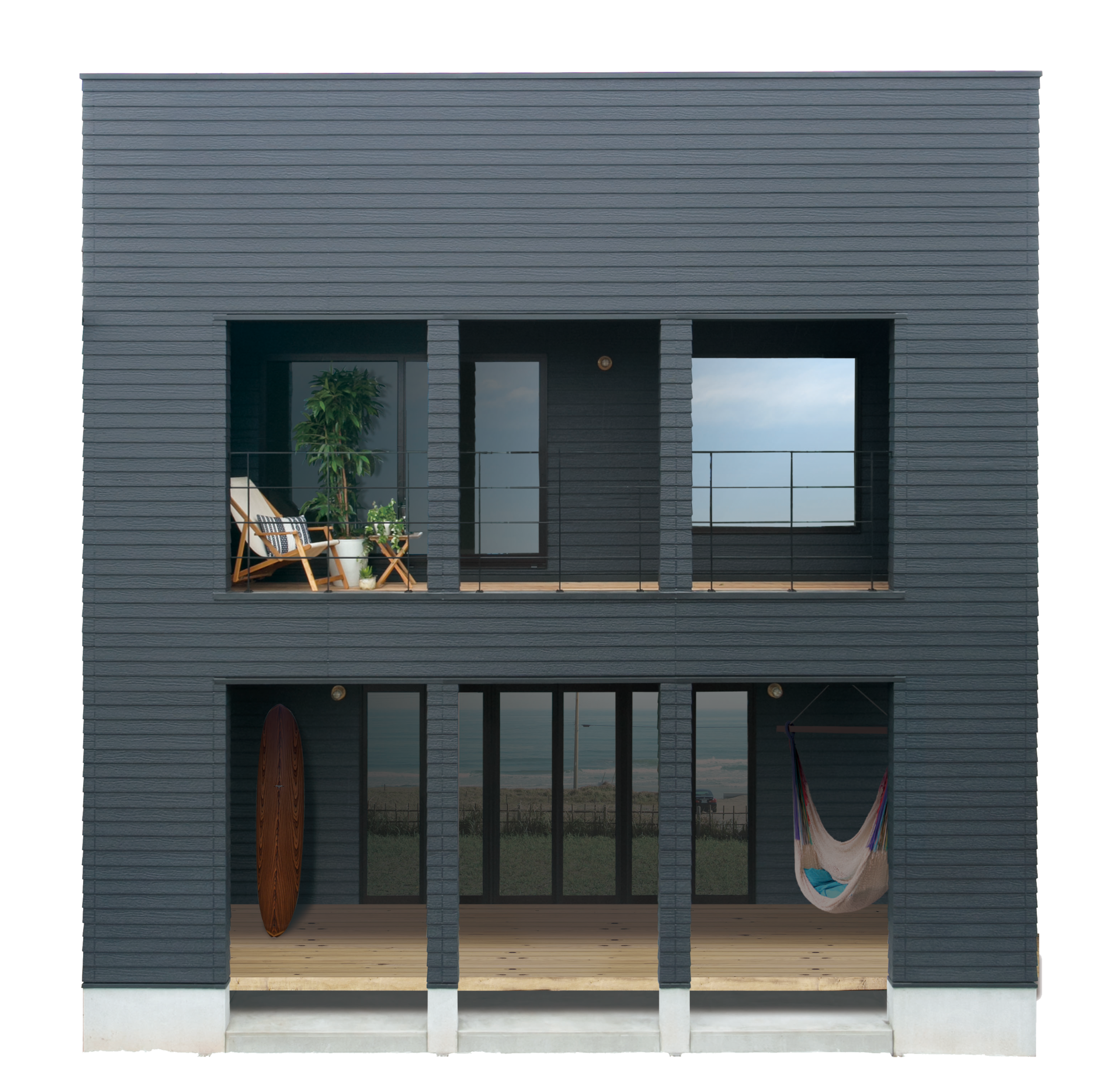 ZERO-CUBE MALIBU+BOX(特別カスタマイズ) | 草加・八潮・三郷でZERO-CUBEを建てるなら|Kamioka House ...